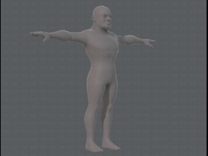 base mesh man character v07 3D मॉडल