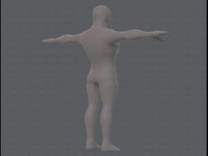 base mesh man character v07 3D मॉडल