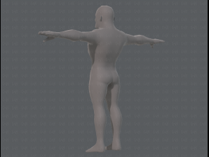 base mesh man character v07 3D मॉडल