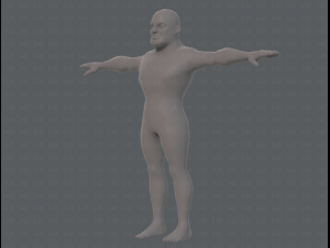 base mesh man character v07 3D मॉडल