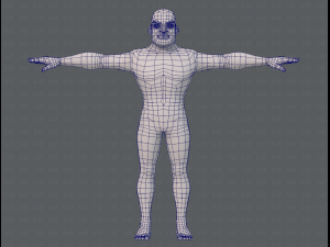 base mesh man character v07 3D मॉडल