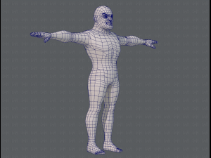 base mesh man character v07 3D मॉडल