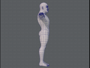 base mesh man character v07 3D मॉडल