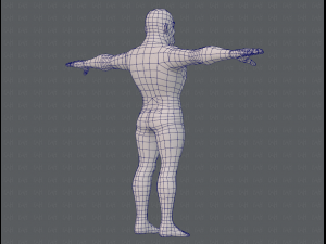 base mesh man character v07 3D मॉडल