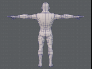 base mesh man character v07 3D मॉडल