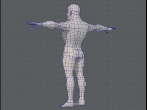 base mesh man character v07 3D मॉडल