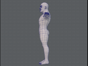 base mesh man character v07 3D मॉडल