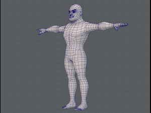 base mesh man character v07 3D मॉडल