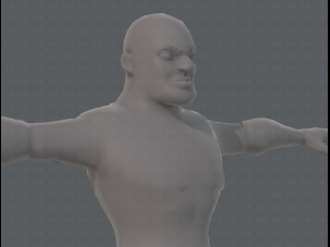 base mesh man character v07 3D मॉडल