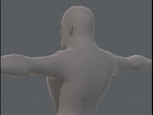 base mesh man character v07 3D मॉडल