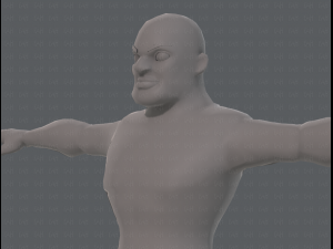 base mesh man character v07 3D मॉडल