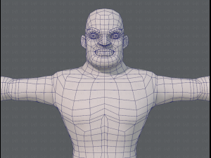 base mesh man character v07 3D मॉडल
