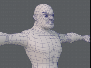 base mesh man character v07 3D मॉडल