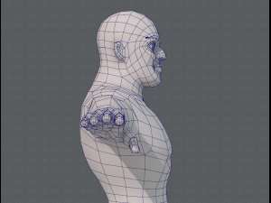 base mesh man character v07 3D मॉडल