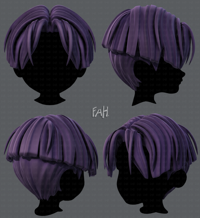 3d hair style for boy v30 3D Models in Other 3DExport
