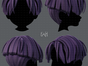 3d hair style for boy v30 3D Model