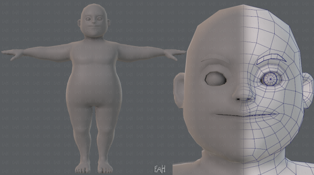 base mesh man character v08 Modello 3D .c4d .max .obj .3ds .fbx .stl .blend 