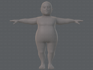 base mesh man character v08 Modello 3D