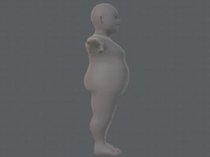 base mesh man character v08 3D Model