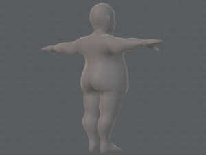 base mesh man character v08 Modello 3D