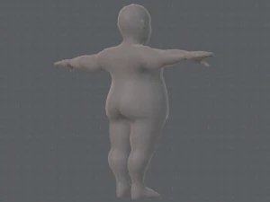 base mesh man character v08 3D Model