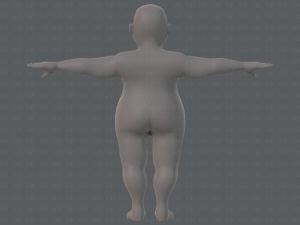 base mesh man character v08 Modello 3D