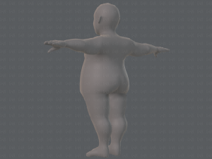 base mesh man character v08 Modello 3D