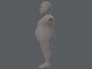 base mesh man character v08 Modello 3D