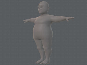 base mesh man character v08 Modello 3D