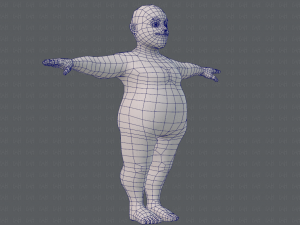 base mesh man character v08 Modello 3D