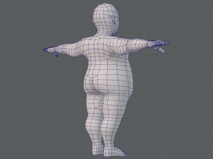 base mesh man character v08 Modello 3D