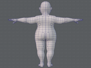 base mesh man character v08 Modello 3D