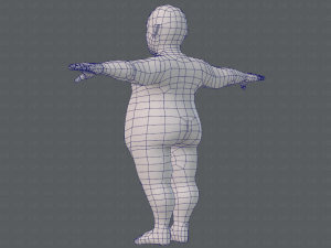 base mesh man character v08 Modello 3D