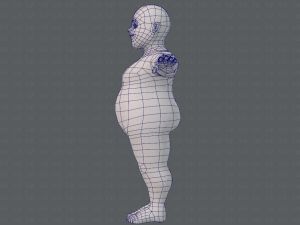 base mesh man character v08 Modello 3D