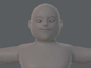 base mesh man character v08 3D Model
