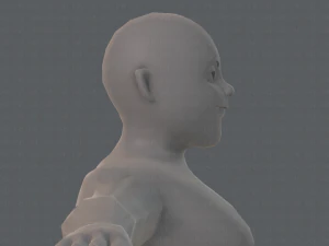 base mesh man character v08 3D Model