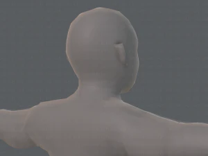 base mesh man character v08 3D Model