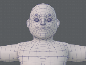 base mesh man character v08 Modello 3D