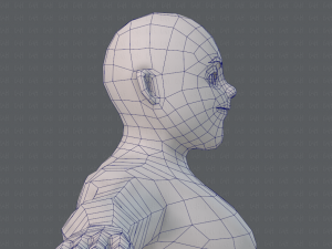 base mesh man character v08 Modello 3D