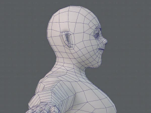 base mesh man character v08 3D Model
