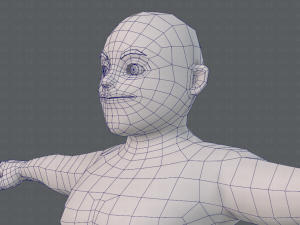 base mesh man character v08 Modello 3D