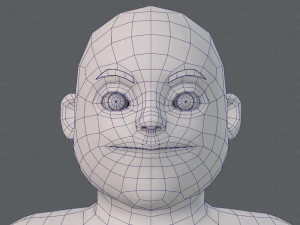 base mesh man character v08 3D Model