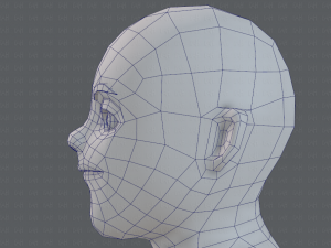 base mesh man character v08 Modello 3D