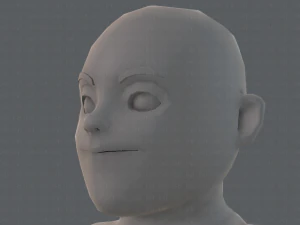 base mesh man character v08 3D Model