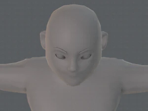 base mesh man character v08 3D Model