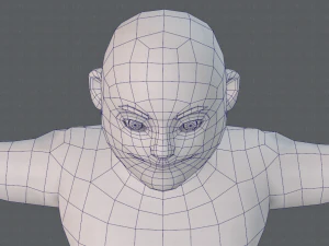 base mesh man character v08 3D Model