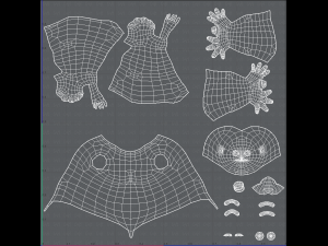 base mesh man character v08 Modello 3D