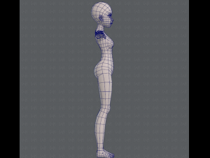 base mesh woman 09 3D मॉडल
