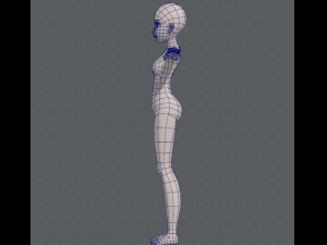 base mesh woman 09 3D मॉडल