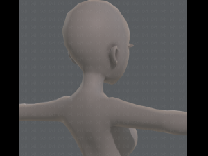 base mesh woman 09 3D मॉडल